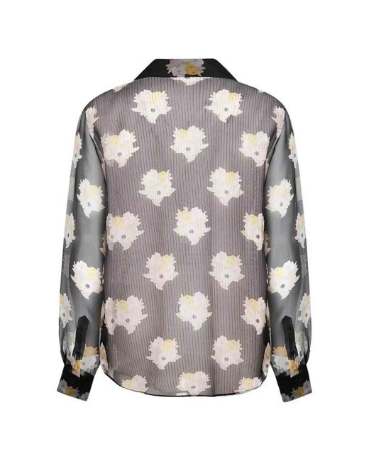 Fendi Gray Silk Shirt for men