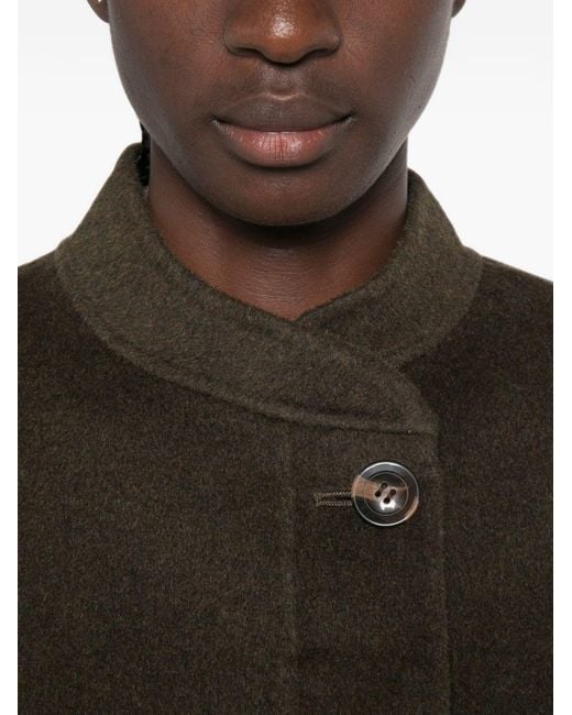 Soeur Green Wool Nylon Coat