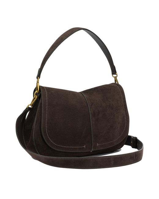 Gianni Chiarini Black Cow Leather Polyester Polyurethane Cotton Shoulder Bags