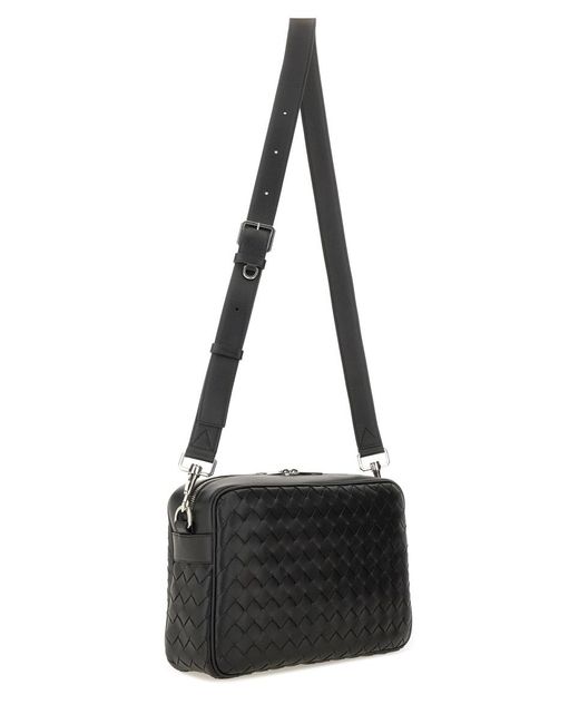 Bottega Veneta Black Intracciated Room Bag
