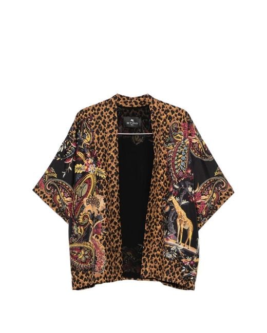 Etro Brown Kesa Silk Jacket