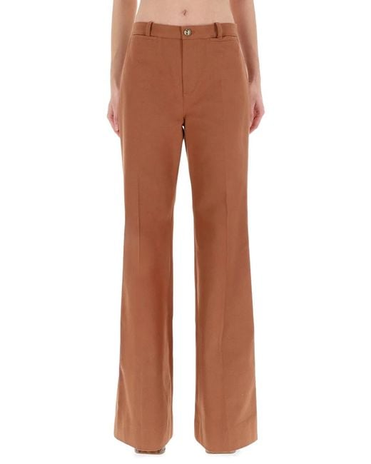 Chloé Brown Flared Pants