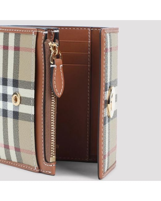 Burberry White Multicolour Polyurethane Wallet