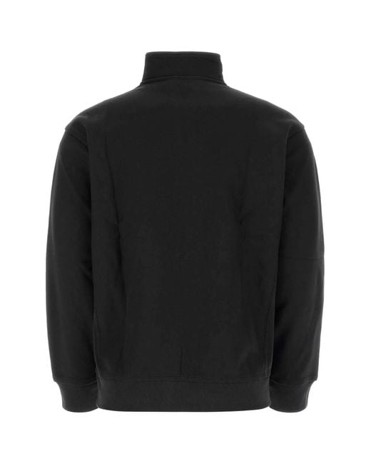 Carhartt Black Half Zip American Script Sweatshirt Cotton/Polyest