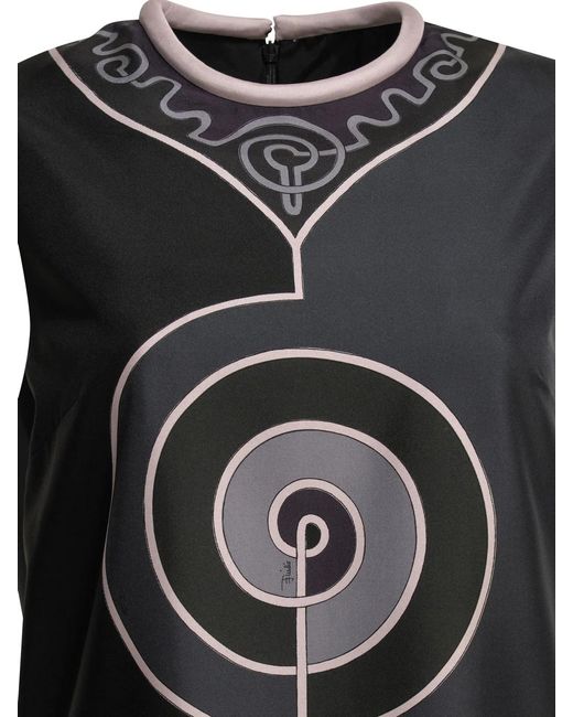 Emilio Pucci Black "Astro" Short Dress