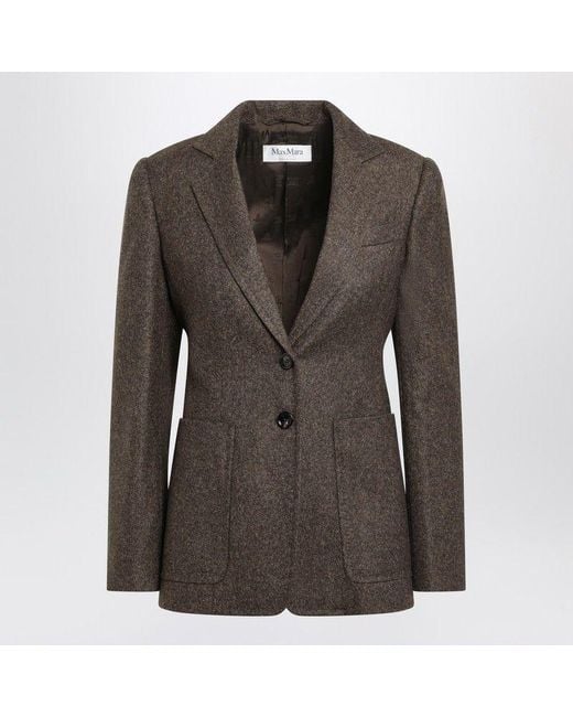 Max Mara Brown Single-Breasted Jacket