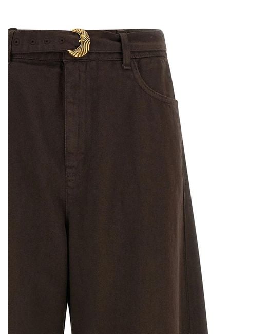 Twinset Brown Twin Set High Waist Jeans
