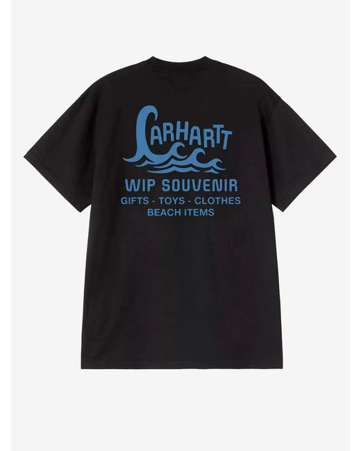 Carhartt Black Logo-Print Cotton T-Shirt for men