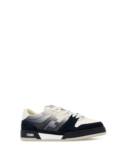 Fendi White Match Sneaker for men