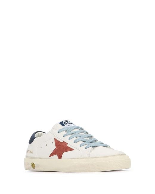 Golden Goose Deluxe Brand Pink May Nappa Upper Suede Sta