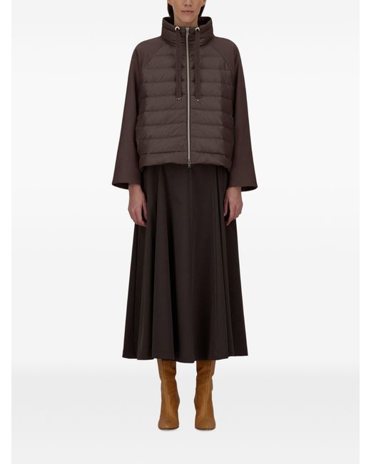 Herno Brown Polyester Modal Wool Jacket
