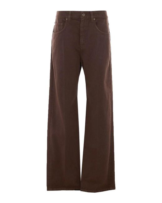 Brunello Cucinelli Brown Denim Pants