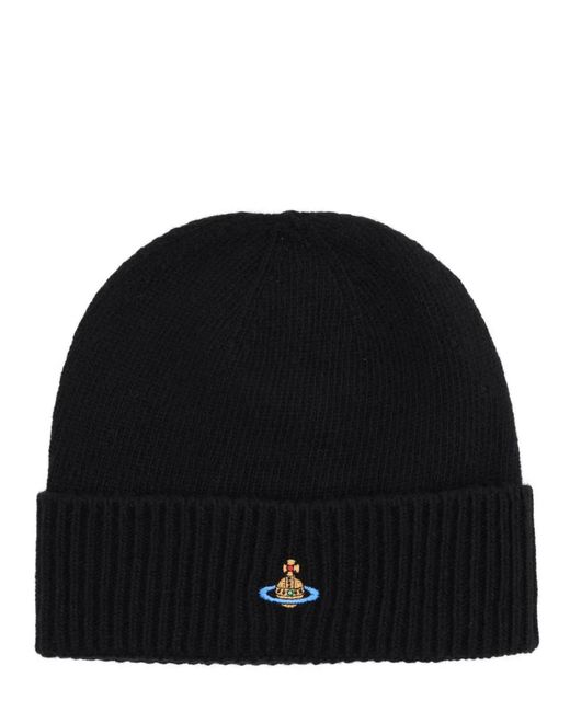 Vivienne Westwood Black Cashmere Beanie