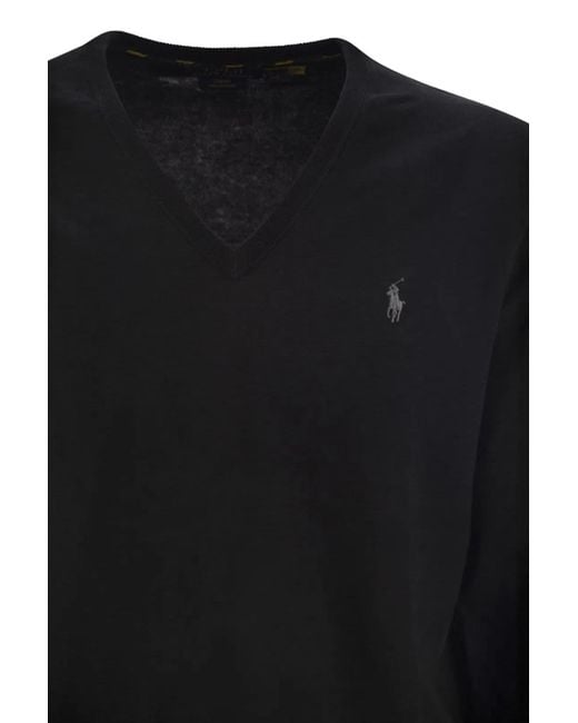 Polo Ralph Lauren Black Slim-Fit Cotton Jersey for men