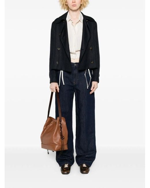 Seven7 Blue Stovepipe Straight Denim Jeans