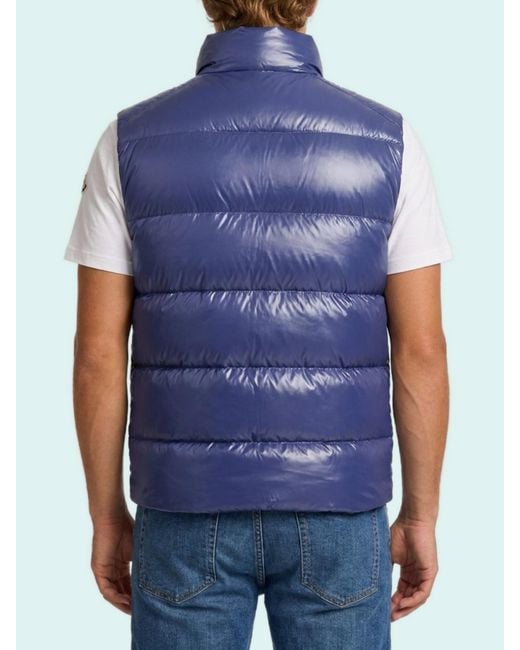 Moncler Blue Denim Polyamide Jacket for men