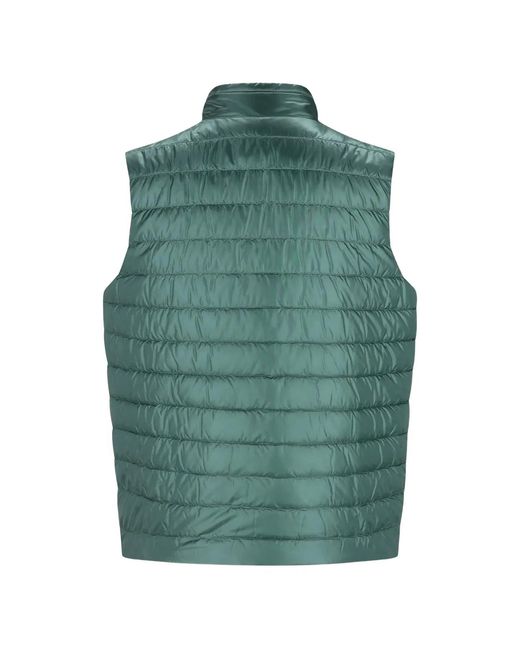 Herno Green Polyamide Reversible Gilet for men