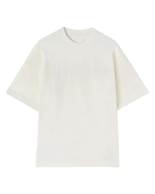 Jil Sander White Cotton T-Shirt for men