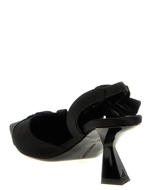 Nensi Dojaka Black Slingback Ruffles