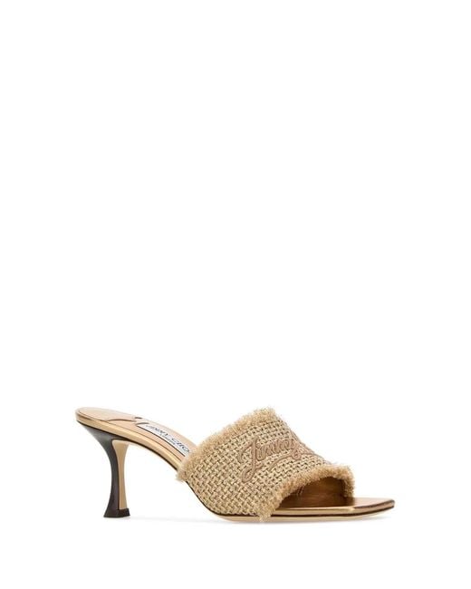 Jimmy Choo Metallic Alexia 70