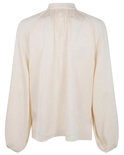 Filippa K White "Stand" Collar Blouse