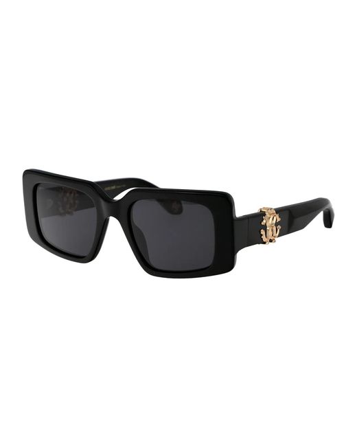 Roberto Cavalli Black Acetate Sunglasses