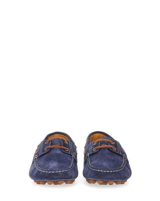 Tod's Blue Leather Loafer for men