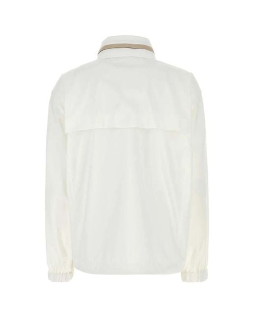 Brunello Cucinelli White Jacket Water Resistant