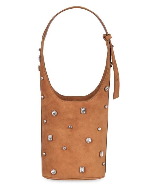 Veronica Beard Brown Ring Bag Decorated