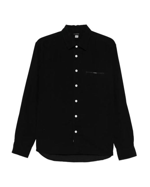 C P Company Black C.P.Company Buttoned Shirt for men