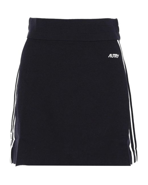 Autry Black Miniskirt With Logo