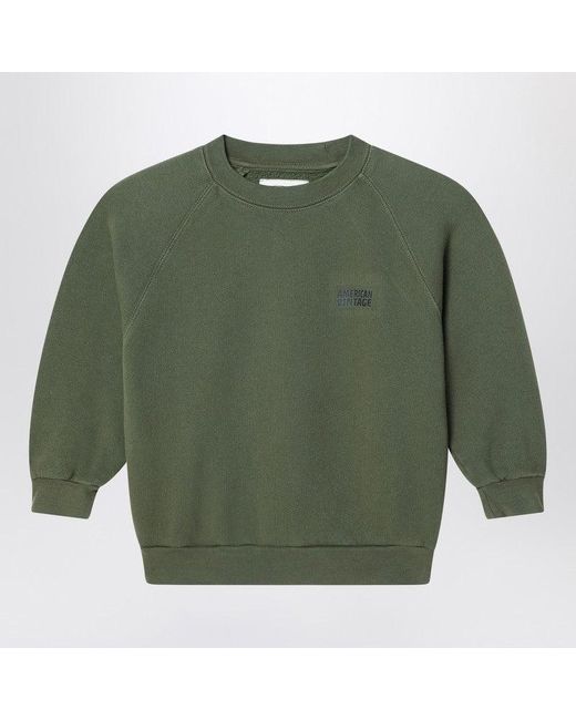 American Vintage Green Izubird Khaki Sweatshirt