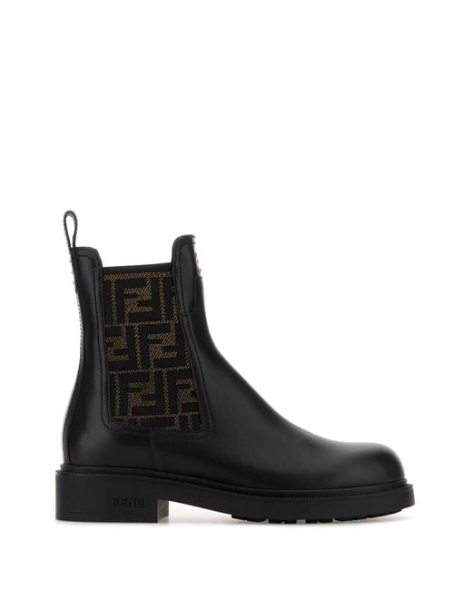 Fendi Black F.Filo Vitello+Elastico Ff
