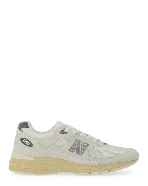 New Balance White Sneaker U991