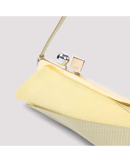 Jacquemus Metallic Salon Mais Calf Leather Handbag