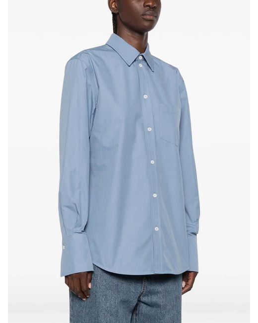 Victoria Beckham Blue Perry Oxford Shirt