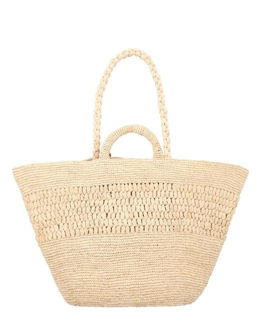 Manebí Natural Manebi Raffia Handbag