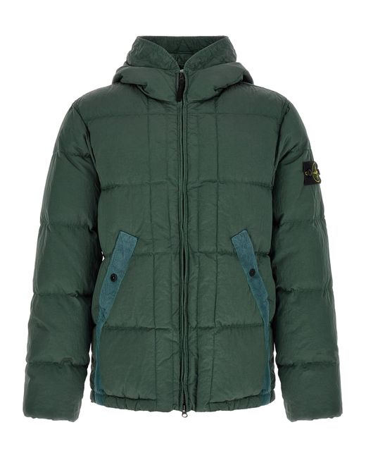 Stone Island Green '4100019' Down Jacket for men