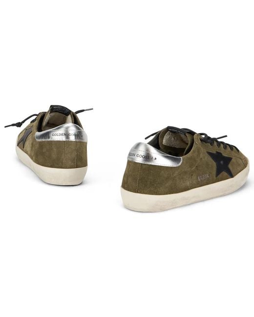 Golden Goose Deluxe Brand Green Super Star Sneakers for men