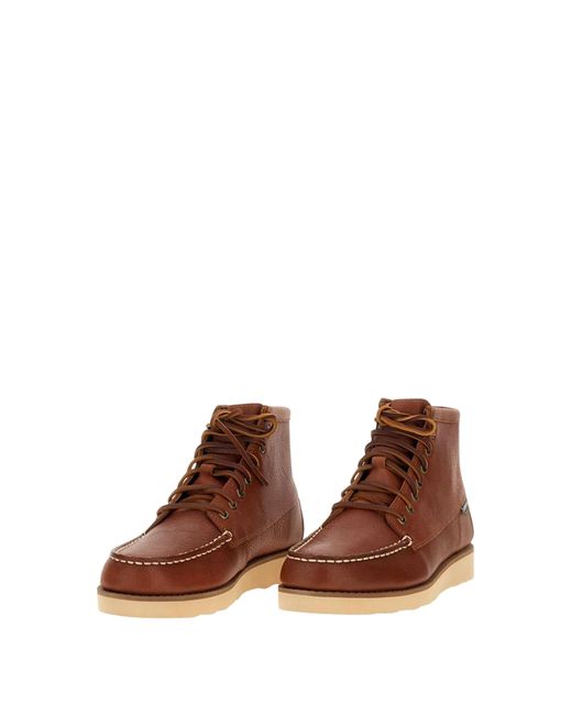 Sebago Brown Tala Mid Tumb Boots for men
