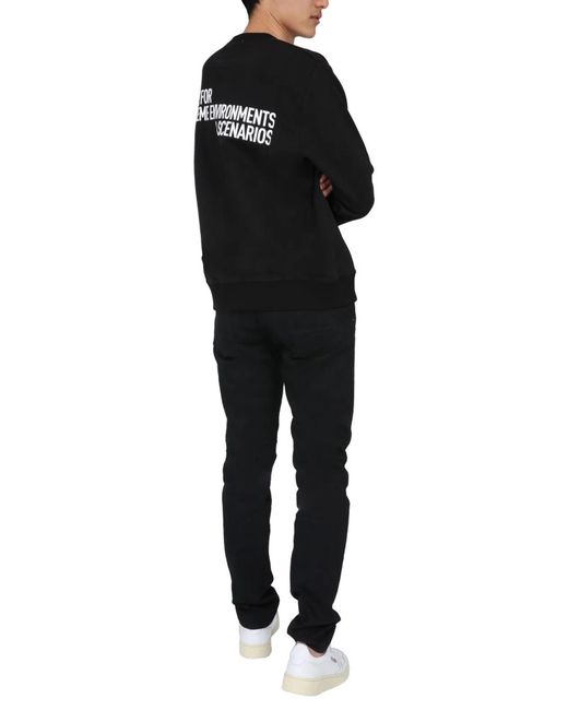 Ih Nom Uh Nit Black Crew Neck Sweatshirt for men