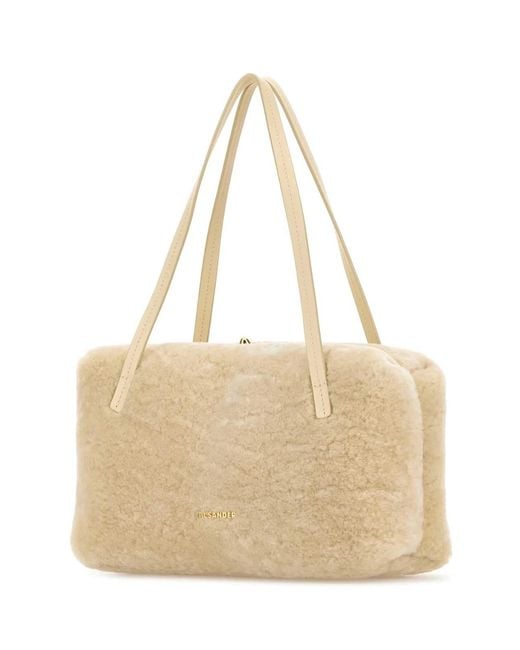 Jil Sander Natural Goji Pillow Handle Sm