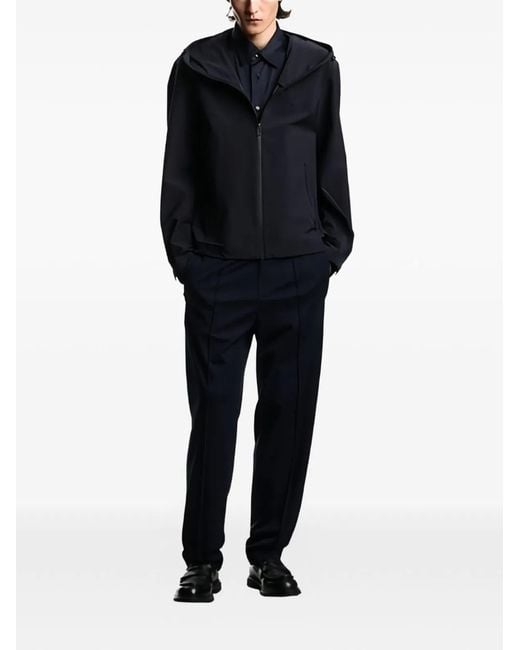 Emporio Armani Blue Cotton Blend Shirt for men
