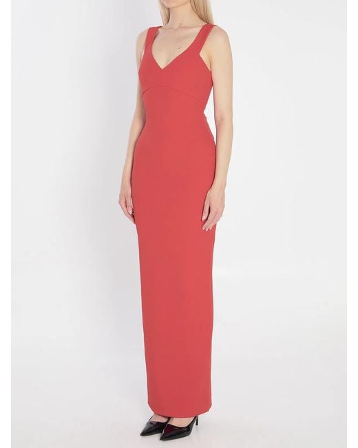 Solace London Red Nalani Maxi Dress