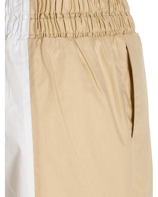 Fabiana Filippi White Loose Leg Two-Color Pants