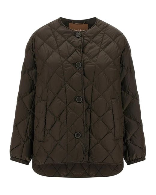 Max Mara Black 'Mtcsoftd' Down Jacket