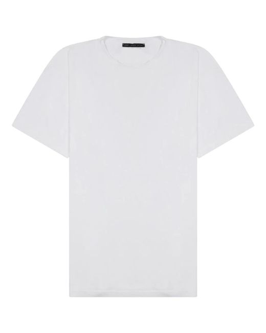 Low Brand White Cotton T-Shirt for men
