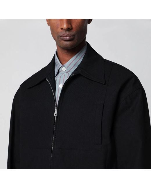 NAMACHEKO Black Cotton Zipup Jacket for men