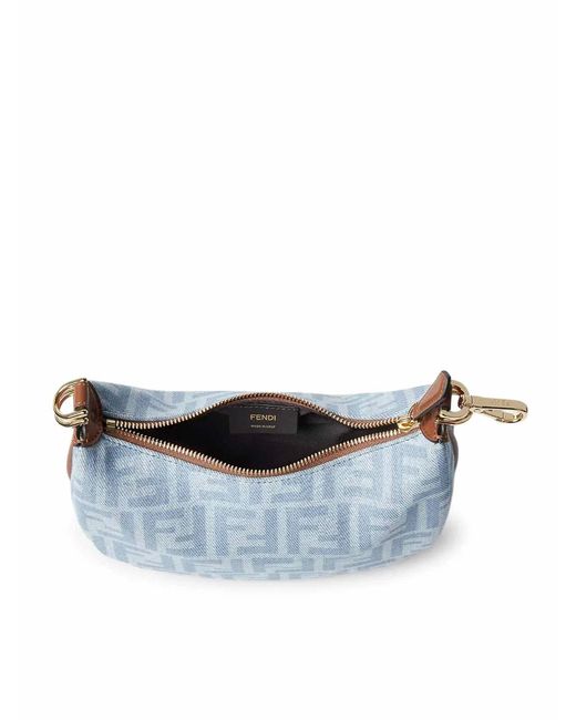 Fendi Blue Graphy Mini Bag