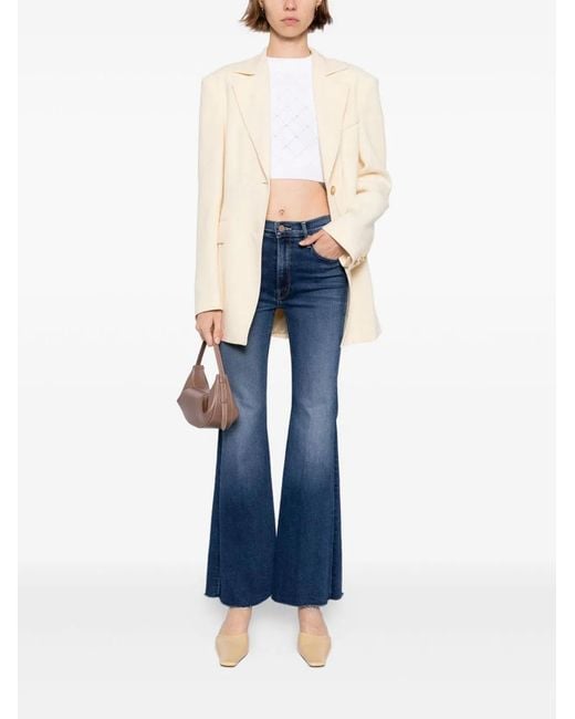 Mother Blue Lil Doozy Frayed Jeans